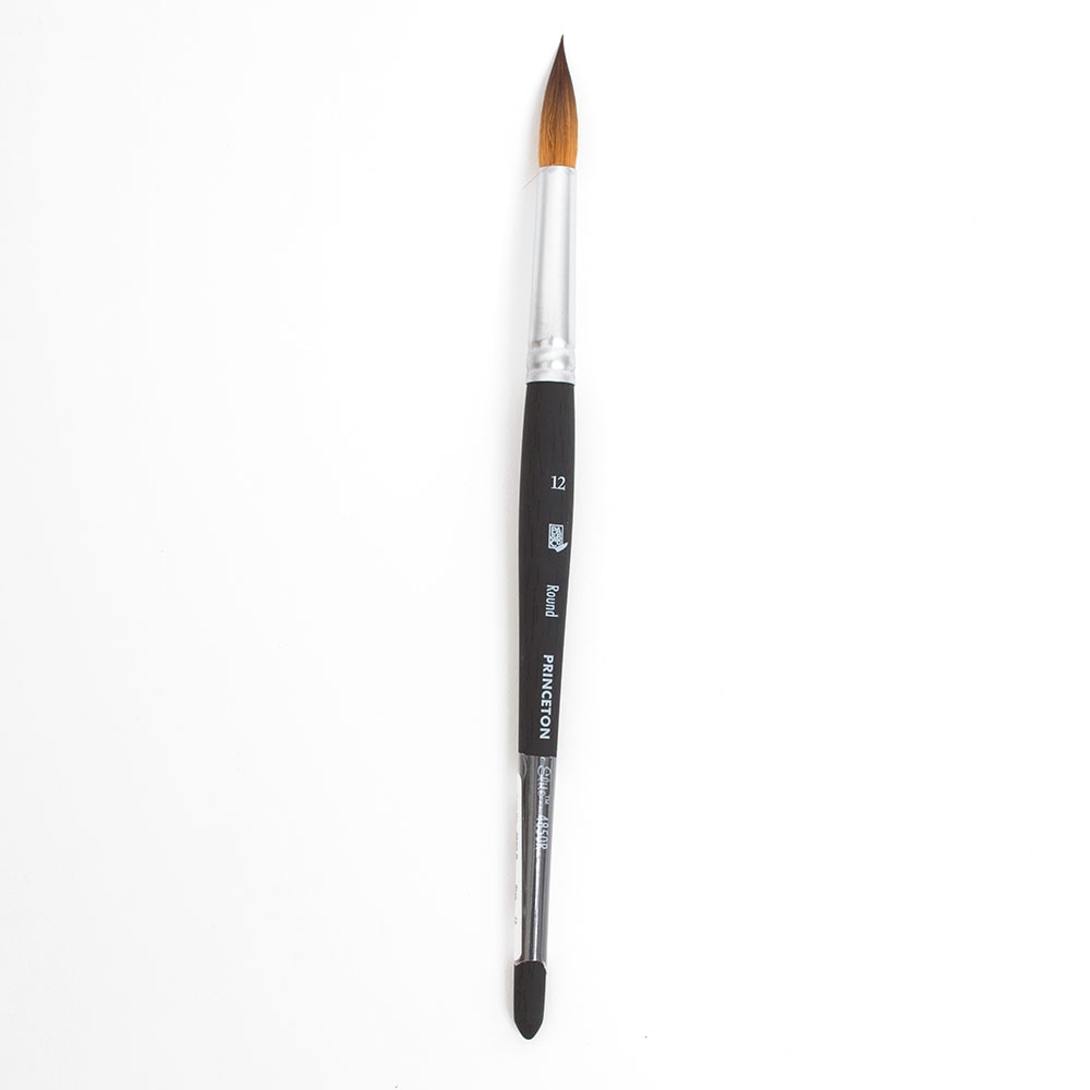 Princeton, Elite, Synthetic, Kolinsky Sable, Watercolor, Brush, Round, 12